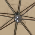 thumbnail image 5 of Blue Wave NU6255 Swim Time Santorini Ii Fiesta 10 Ft. Square Cantilever Umbrella In Stone Sunbrella Acrylic, 5 of 9