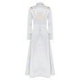 thumbnail image 4 of Choomomo Women Minister Preacher Church Clergy Robe Long Sleeve Cross Metallic Shiny Tunic Dress for Performance White XXL, 4 of 5