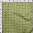 thumbnail image 4 of oneOone Silk Tabby Olive Green Fabric Geometric Dress Material Fabric Print Fabric By The Yard 42 Inch Wide, 4 of 4