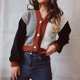 thumbnail image 1 of ICHUANYI Clearance Fashion Women Casual V-Neck Sleeve Sweater Cardigan Blouse Button Pullver Tops(Khaki, M) ICHUANYI WER2023081503680, 1 of 6