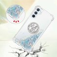 thumbnail image 3 of Funda para Samsung Galaxy A54 5G con Brillo Líquido Flotante, Purpurina, Parachoques y Anillo Giratorio Soporte, 3 of 5