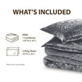 thumbnail image 6 of Regency Heights King Cozy Velvet Comforter Sets, Luxury 3-Piece All Season Down Alternative Bedding Set, Grey Comforter Bed Set with Pillow Shams, 6 of 7