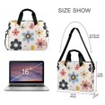 thumbnail image 3 of FORMRS 16" Laptop Bag Carrying Sleeve Case with Handle Travel Shoulder Briefcase, Beige Retro Flower, 3 of 8