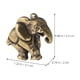 thumbnail image 5 of ADDHAT Estatuilla De Elefante En Latón Dorado Ideal Para Y Regalo, 5 of 6