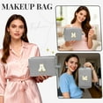 thumbnail image 6 of Gynky Makeup Bag Toiletry Bag Organizer Personalized Initial Make up Cosmetic Bags Travel Essentials for Birthday Christmas Girl Women Girlfriend Teacher Valentines Day Gifts, 6 of 9