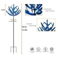 thumbnail image 3 of 35.4in Christmas Decorations Metal Garden Rotators with Stabilizing Pile, Garden Windmill, Floral Windmill, Outdoor Metal Wind Sculpture and Rotators, 3 of 6