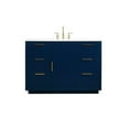 thumbnail image 3 of Elegant Decor Blake 48" Aluminum Alloy MDF Single Bathroom Vanity in Blue, 3 of 8