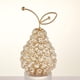 thumbnail image 2 of Adorno de fruta con incrustaciones de cristal, centro de mesa para el hogar u oficina, ideal como regalo. Pera dorada A, 2 of 8