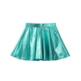 thumbnail image 3 of YiZYiF Girls Shiny Metallic A-line Skirt Pleated Jazz Dance Skort, 3 of 6
