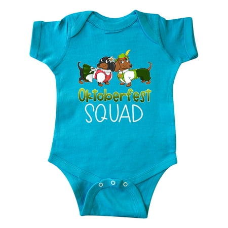 

Inktastic Oktoberfest Squad- Cute Dachshunds in German Costumes Gift Baby Boy or Baby Girl Bodysuit