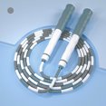 thumbnail image 1 of Soft Beaded Jump Rope Adjustable Segmented Fitness Skipping Rope For Men Women, 1 of 4