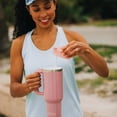 thumbnail image 5 of RTIC 30 oz Ceramic Lined Road Trip Tumbler with Handle and Leak-Resistant Straw Lid, Persimmon Metallic, 5 of 8