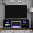 thumbnail image 2 of Lumina Fireplace TV Stand for TVs up to 48", White, 2 of 9