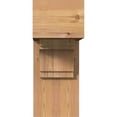 thumbnail image 2 of Ekena Millwork 7 1/2"W x 18"D x 18"H Merced Block Smooth Bracket w/ Offset Brace, Western Red Cedar, 2 of 25