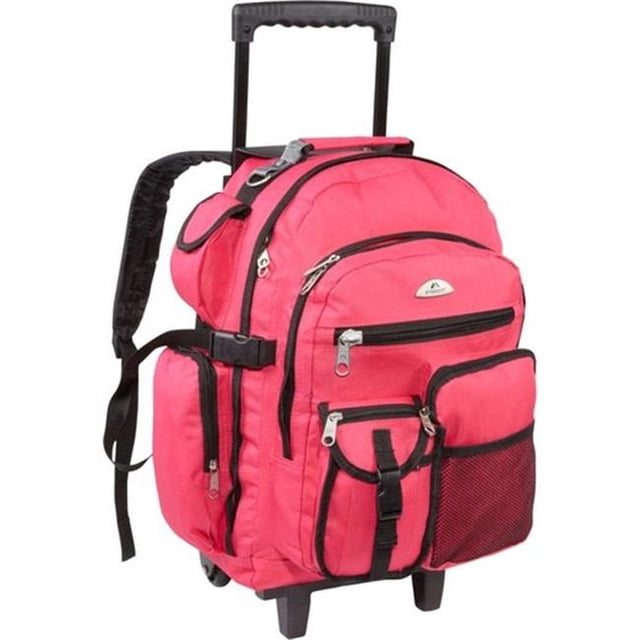 Sac à Dos à Roulettes de Luxe - Rose Vif