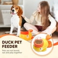 thumbnail image 2 of Duck Cat Treat Dispenser, Duck Dog Treat Dispenser for Indoor Pets, Ducks Dog Feeder with Button, Ducks Treat Dispensers, Interactive Treat Dispensing for Medium and Small Cats,Dogs (Yellow*1pcs), 2 of 7