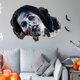 thumbnail image 3 of Calcomanías de pared para piso de Halloween en 3D, calcomanías de pared de Halloween de mujer encarcelada, calcomanías de pared de Halloween extraíbles, 3 of 5