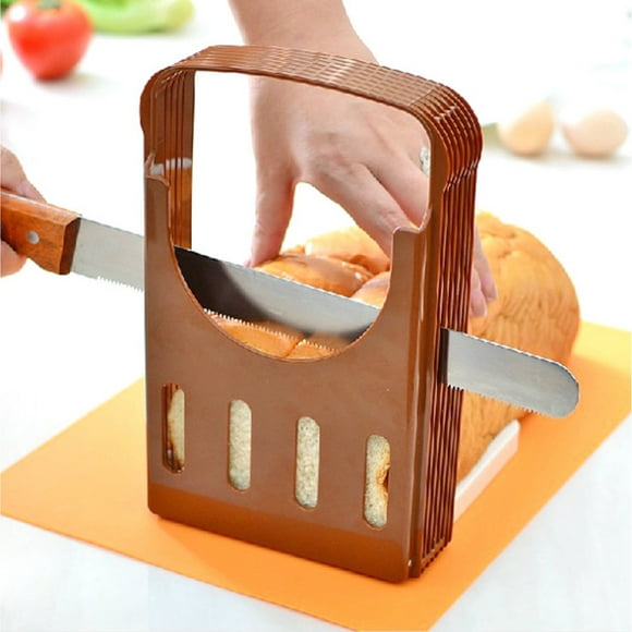 Bread Baking Slicer, Foldable Bread Slicer, Compact Bread Slicing Guide, Kitchen Accessories for Homemade Thick Bread Bagel Bread Sandwiches