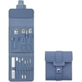 thumbnail image 1 of Juego de manicura y pedicura xinyu 16/12 piezas estuche de viaje azul, 1 of 7