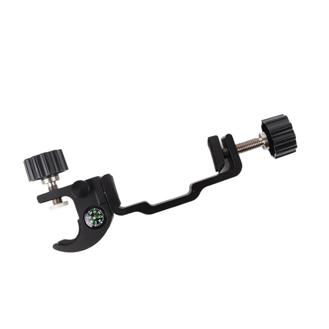 Bunblic Rtk Pole Clamp Data Collector Clamp with Compass for Survey Equipment Rtk Measurements Land Survey Aluminum TC 2 and TC 6