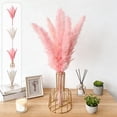thumbnail image 7 of Faux Pampas Grass Bouquets with Vase, 8 Pcs Artificial Floral Stems for Home Decor, Boho Farmhouse Style Table Centerpieces, No Maintenance Silk Flowers for Living Room Arrangement, 7 of 7