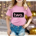 thumbnail image 5 of Phcqqok Fourth of July Shirt Trendy Girls Happy Birthday Print T Shirt Cute Short Sleeve Top for Teen Kids Casual Comfortable Tee for Fans and Present 6-7 Years, 5 of 6