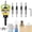 yellow, variant on Two-Flute Counterbore with Depth Stop, 4PCS Four-Flute Tapered Drill Bits and Adjustable Depth Stop Collar, Stop on Contact, Countersink Drill Bit Set for Woodworking, Cabinetry (Yellow)