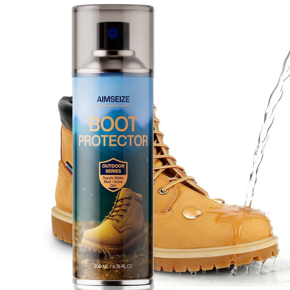 Aimseize Waterproof Spray for Mountain Boots Repels Water Mud Snow Dirt Nano Waterproof Formula 6.76 Ounces,1Pcs.