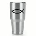 thumbnail image 1 of Jesus Fish | Original Symbol of Christian Faith |Single Yeti Decal | 3-Inch Black Vinyl Decal, 1 of 1