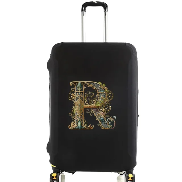 Housses de Valise Housse de Protection Valise de Voyage Anti-Rayures Housse Anti-Poussière Réutilisable Housse Anti-Poussière Lavable Motif Imprimé Graphique 8lettre Graphique R TG