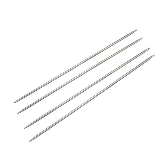 Resistant Stainless Steel Double Pointed Knitting Needles(DPNS) Stainless Steel color 240x2.5mm 4pcs/bag
