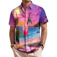 thumbnail image 7 of jowamay Hawaiian Shirts for Men Short Sleeve Summer Refreshing Drink Hawaiian Button Down Shirt for Vacation Travel, 7 of 7