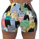thumbnail image 2 of Fotbe Different Cats Shorts Sin Costuras – Shorts Deportivos de Cintura Alta para Mujer, Elásticos para Gimnasio, Yoga, Running o Ciclismo-Large, 2 of 8