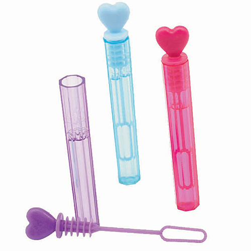 heart bubble wands