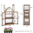 thumbnail image 2 of Gymax Wooden Cold Frame Greenhouse Raised Planter Protection for Vegetable and Flower, 2 of 9