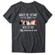 thumbnail image 3 of Gibobby Casual Playera de Manga Corta para Mujer Mujeres Casual Impresión Mangas Cuello Redondo Camiseta Suelta Blusa Tops(Gris oscuro,G), 3 of 4