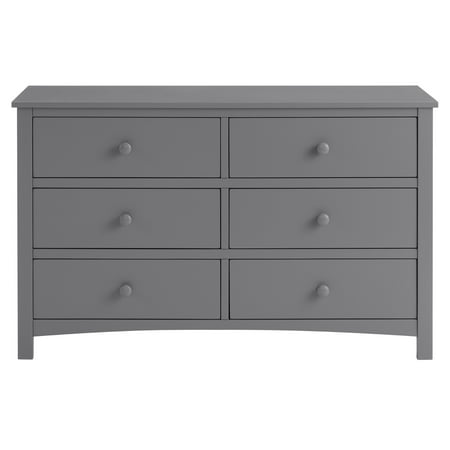 Oxford Baby Universal 6-Drawer Dresser, Dove Gray