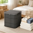 thumbnail image 3 of Large Capacity Storage Bags Dustproof Moving Packing Bag Foldable Storage Box with Handles & Zippers for Clothes, Comforters, Blankets 140 Liters, 3 of 4