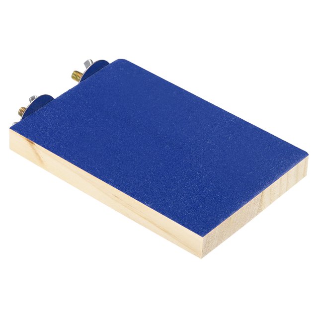 Unique Bargains Wood Bird Perch Stand Parrot Stand Platform Cage Accessory Paw Grinding Clean, Blue