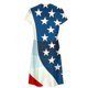 thumbnail image 5 of Puntoco Vestido De Cuello Redondo De Manga Corta Suelto Informal Estampado Del Día De La Independencia De Verano Para Mujer Azul L,Regalos Para Mujer Joven, 5 of 5