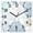 Light Blue Turquoise, variant on Sage Green Grey Coastal Wooden Wall Clock Silent Non Ticking, Summer Beach Coral Shell Ocean Square Wall Clocks Battery Operated, Decor Clock for Home Office, Living Room, Kitchen, 12 Inch