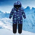 thumbnail image 2 of Gubotare Kids Snow Suit Girls Snow Suit for Kids Waterproof Insulated Snowsuit One Piece Ski Suits Boys Girls Overalls Heavyweight Windbreak Warm Jumpsuit 5T 6T (Blue,5-6 Years), 2 of 4