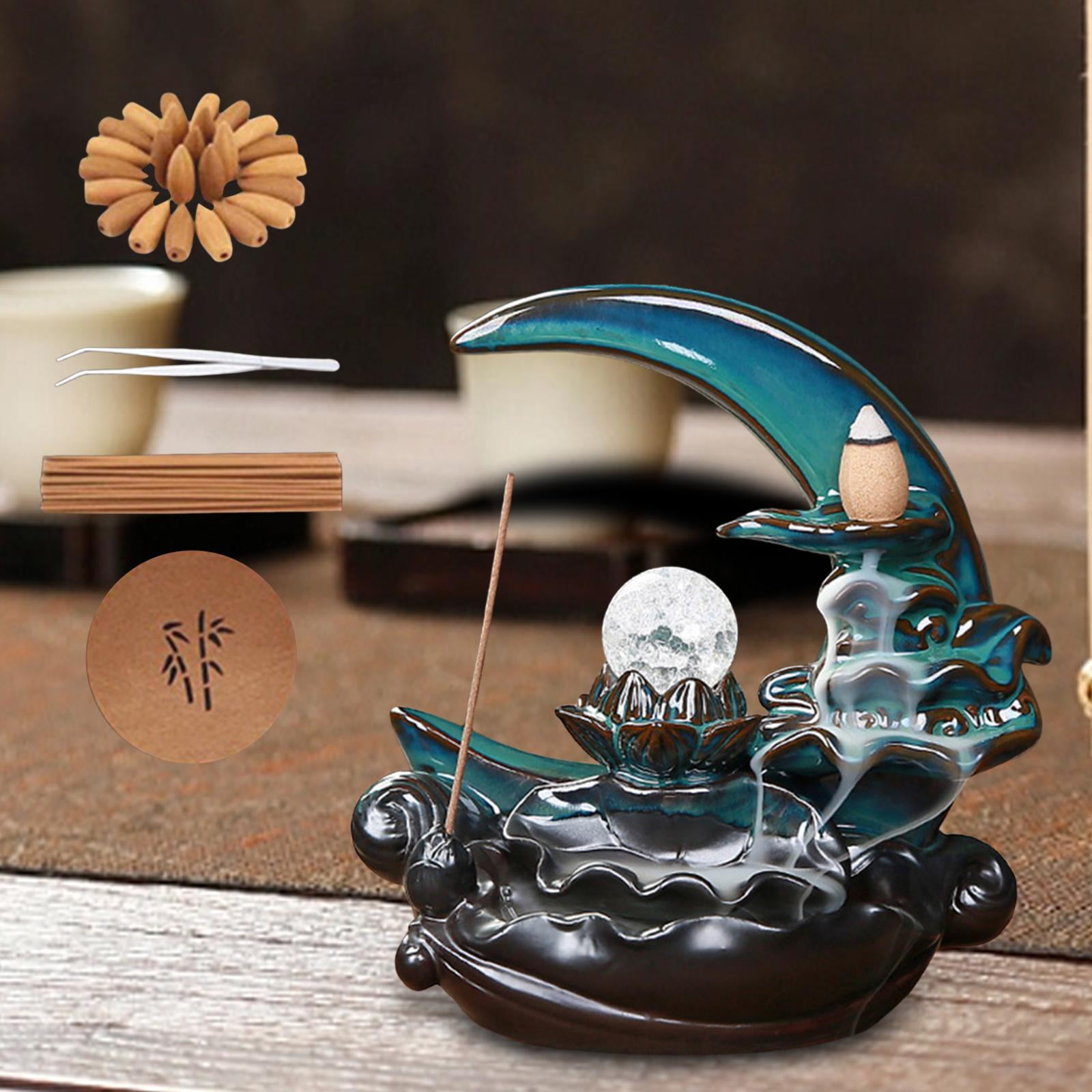 WLPZXP Moon Backflow Incense Holder Backflow Incense Burner Creative Home Decor Incense