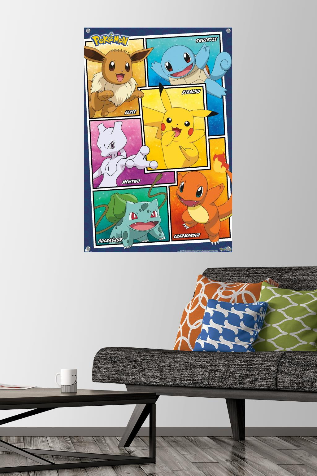 Pokémon - Group Collage Wall Poster with Pushpins, 22.375" x 34"