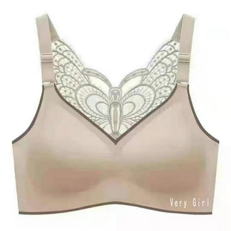 

TINKER Women s Fashion Comfortable Soft Breast Pads Ladies Lace Bra Sports Top