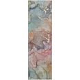 thumbnail image 2 of Addison Rugs Mayfield Washable Contemporary Watercolors Blue Runner Rug, 2'3" x 7'6", 2 of 5