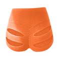 thumbnail image 6 of HUPOM High Waist Shorts For Women Workout Shorts Women Gym High Short Yoga Orange S, 6 of 6