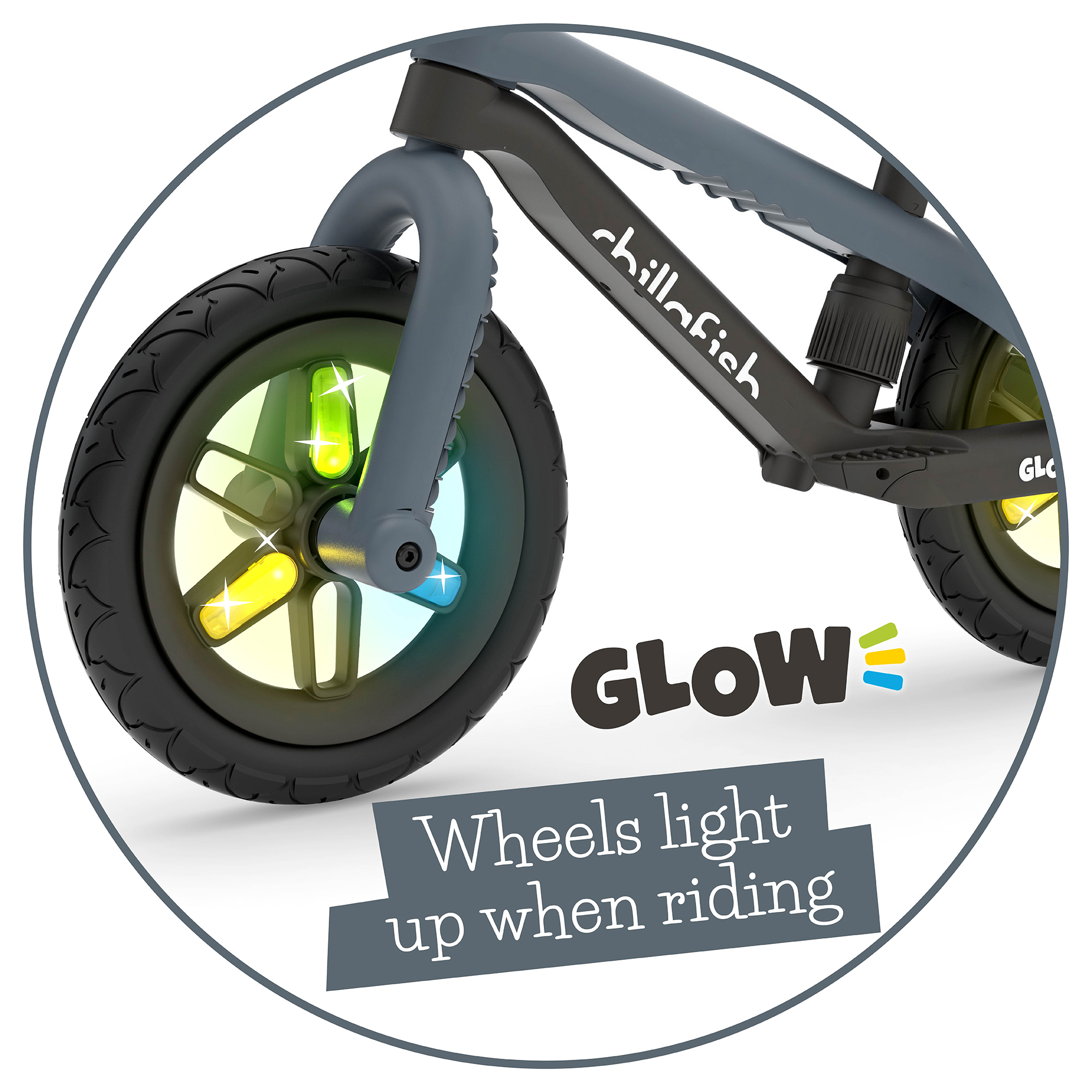 Chillafish BMXie Glow Balance Bike with Light-Up Wheels photo 8