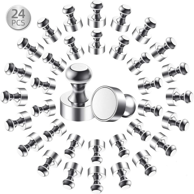 Meromore 24Pcs Strong Push Pin for Craft, Small