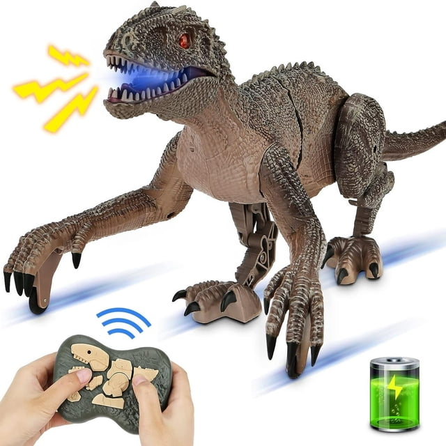 HLONK 19” Remote Control Dinosaur Toys
